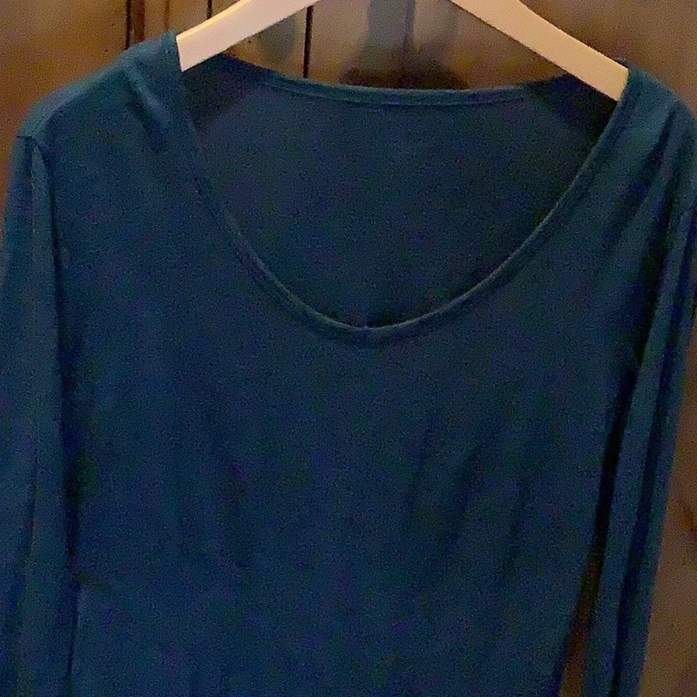 Toad&Co Blue Long Sleeve Tee organic cotton